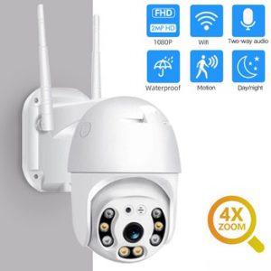 SDETER 1080P Security Camera WIFI Outdoor PTZ Speed Dome Wireless IP Camera CCTV Pan Tilt 4XZoom IR Network Surveillance P2P CAM