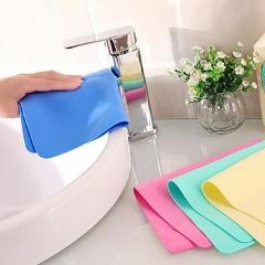 1Pc Multifunction Cleaning Towel Super Absorption Carwash Care Cleaning Cloths Synthetic Suede Towel for Dry Hair Kitchen 2 Size