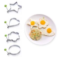 NEW Stainless steel form for frying eggs tools omelette mould device egg/pancake ring egg shaped kitchen breakfast appliances