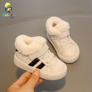 Children Shoes Baby Snow Boots 1-3 Years Old Plus Velvet Girls Boots 2020 New Baby Boys Shoes Winter Shoes Toddler First Walkers