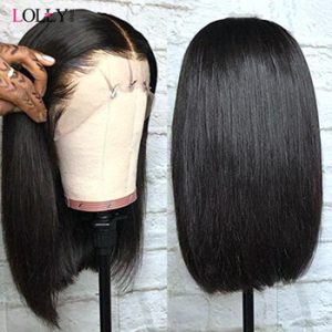 Straight Bob Wig 13x4x1 Lace Front Human Hair Wigs Brazilian Short Bob Wig Remy Lace Front Human Hair Wigs For Black Women Lolly