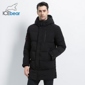 ICEbear 2019 New  Winter Warm Fashion Casual Coat Men Jacket Warm Windproof Hood Men Parkas High Quality Coat  MWD18856I