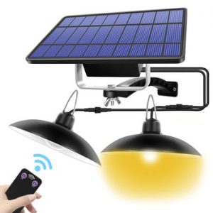 Double Head Solar Pendant Light Outdoor Indoor Solar Lamp With Line Warm White/White Lighting For Camping Home Garden Yard