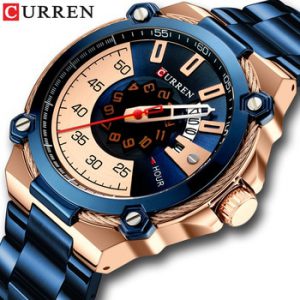 CURREN Design Watches Men's Watch Quartz Clock Male Fashion Stainless Steel Wristwatch with Auto Date Causal Business New Watch