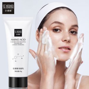 SENANA Aloe Amino Acid Face Cleanser Facial Scrub Cleansing Acne Treatment Blackhead Remover Shrink Pores Moisturizer Skin Care