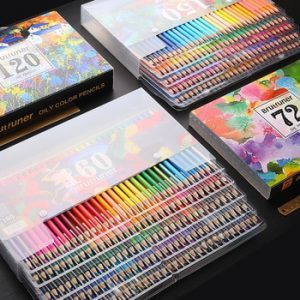 Brutfuner 48/72/120/160 Colors Professional Oil Color Pencils Set Artist Painting Sketching Colored Pencil School Art Supplies