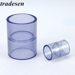 20-63mm Transparent PVC Pipe Connector Straight Joint Garden Water Connectors Aquarium Drinking Water Fish Tank UPVC Tube Joints