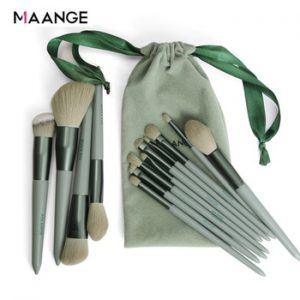 MAANGE 13pcs Quick-Drying Makeup Brush Set With Bag Soft Blush Loose Powder Brush Highlight EyeShadow Brush Portable Beauty Tool