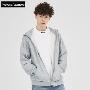 Metersbonwe Men Casual Zipper Hoodies Fashion Tide 2020 New Spring Autumn Baseball Jacket Male Teenager Coat Sweatshirt