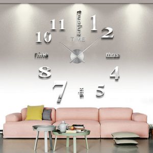 2019 New Wall Clock Quartz Watch Horloge Modern Design Large Decorative Clocks Europe Acrylic Stickers Living Room Saat