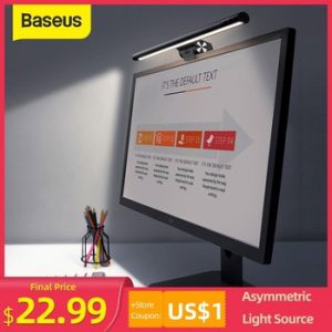 Baseus Stepless Dimming Eye-Care LED Desk Lamp For Computer PC Monitor Screen bar Hanging Light LED Reading USB Powered Lamp