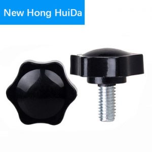 M4 M5 M6 M8 M10 M12 Star Shape Thread Clamping Handle Bolt Bakelite Hand Knob Tightening Screw Industry Equipment Plastic Steel