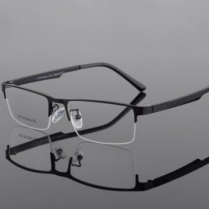 Titanium Alloy Optical Glasses Frame Men Ultralight Square Myopia Prescription Eyeglasses 2019 Male Metal Half Rim Eyewear