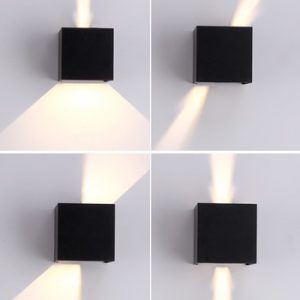 Lighting Adjustable LED Wall Lamp 6W 12W Outdoor Garden Porch Light Sconce Indoor Decoration Lighting Lamp Aluminum AC90-260V