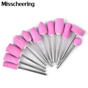 12Pcs Ceramic Nail Drill Bits Electric Manicure Head Replacement Device For Manicure Pedicure Polishing Mill Cutter Nail Files