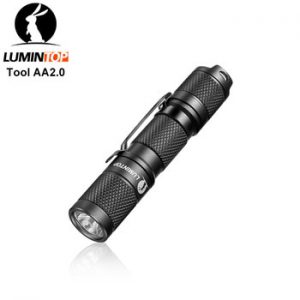 LUMINTOP EDC Mini Flashlight Tool AA 2.0  4  Outputs with Memory with Strobe  Max 127meters  Distance Max 650 Lumens for camping