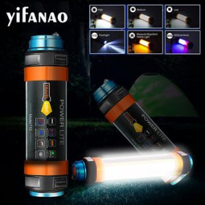 LED Camping Light 7800mAH Mosquito Tent Lamp USB Rechargeable Waterproof Multi-functional Lantern Flashlight Hanging Magnetic