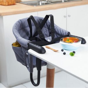 Portable Baby Highchair Foldable Feeding Chair Seat Booster Safety Baby Hook On Seat For Home Travel Solid Baby Seat For Table