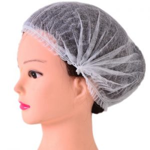 CellDeal 100x Disposable Shower Caps Hair Nets Beauty Salon Head Cover Hats Mop Hygiene Thick Non-woven Protection Mushroom Cap