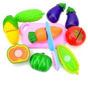 1 Set Vegetable Fruit Baby Toys Repair Tools Plastic Children Pretend Play House Set Kids Educational Toys for Boys Girls