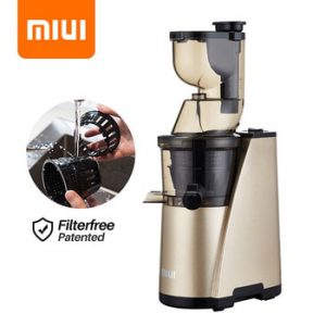 MIUI Slow Juicer 7-LV Cold Press Extractor Filterfree & Easy Clean Masticating Auger Fruit Juicer Machine Quiet-Motor