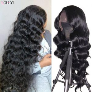 Loose Wave Wig Lace Front Human Hair Wigs For Black Women Transparent Lace Wigs Pre Plucked Malaysian Hair Lace Closure Wig