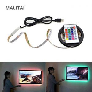 1Pcs DC 5V USB Power Supply Decor RGB LED Strip light lamp Tape SMD 2835 / 5050 50CM 1M 2M Ribbon For TV Backlight Lighting