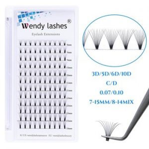 Premade Volume Eyelash Extensions Faux Mink 3D/5D/6D/10D Premade Fans C/D Curl Thickness 0.07/0.10 Soft Bunch Eyelash Bundles