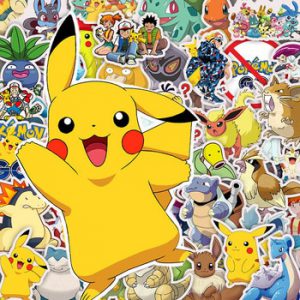 10/30/50pcs Cartoon Anime Pokemon Stickers Kawaii Pikachu Stikers Skateboard Bicycle Guitar Laptop Kids Waterproof stikers Toys