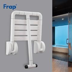 Frap Wall Mounted Shower Seat Bench Shower Folding Seat Bath Stool Commode Toilet Chairs Spa Bench Saving Space Bathroom F8132