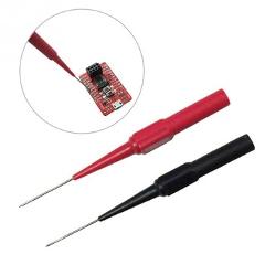 2pc Red/Black Insulation Piercing Needle Non-destructive Multimeter Test Probes suitable for measuring small IC pins LED lamps