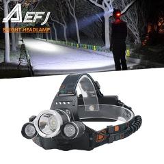 AEFJ 5000LM 5*LED T6+2R5 LED Headlamp Headlight Head Lamp lighting Light Flashlight Torch Lantern Fishing