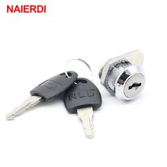 NAIERDI Cam Cylinder Locks Door Cabinet Mailbox Padlock Drawer Cupboard Box Lock With 2 Keys For Furniture Hardware 103 Series