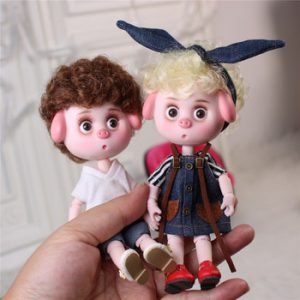 Dream Fairy 1/12 BJD DODO DOLL Pigies toy clothes shoes 14cm mini doll joint body ob11 Cute children gift