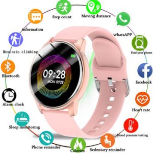 Women Smart Watch Real-time Weather Forecast Activity Tracker Heart Rate Monitor Sports Ladies Smart Watch Men For Android IOS