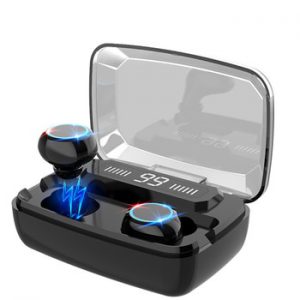 Wireless Earphones Bluetooth V5.0 TWS Wireless Bluetooth Headphones LED Display With 3300mAh Power Bank Headsets With Microphone