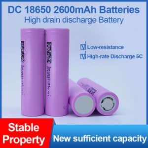 DC 18650 high drain 2600mAh fit battery pack New Original battery MAX discharge 20A Discharge rate 5C 3.7V for electric bicycle