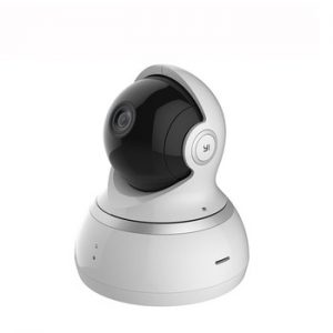 YI Dome Camera 1080P Pan/Tilt/Zoom Wireless IP Security Surveillance System Complete 360 Degree Coverage Night Vision White