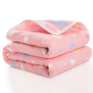 Summer Baby thin Quilt Newborn Comforter Baby Six-layer Gauze Bath Towel For Children Baby Blankets(size 80*80)