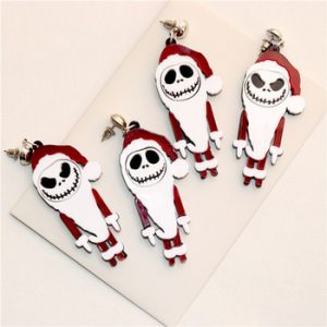 KUGUYS 2020 Sept. Scary Santa Claus Drop Earrings for Women Halloween ghost Dangle Earring Girls Jewellry