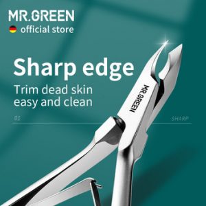 MR.GREEN Cuticle Nippers Stainless Steel Nail Dead Skin Scissors Cuticle Cutters Trimmer Remover Manicure Pedicure Clippers Tool