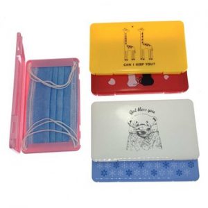 PP Mask Storage Box mask holder Portable Dust-Proof Moisture-Proof Children's Student Mask Box Available in multiple colors