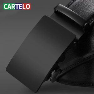 CARTELO automatic buckle fashion waist male  Good mens belt luxury high quality cow genuine leather for men Automatic Buckle