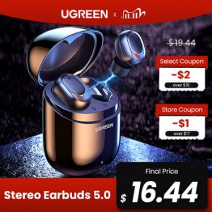 Ugreen TWS Headphones Bluetooth Earphones True Wireless Stereo Earbuds In Ear Headset Ear Buds for Sport TWS Bluetooth Headphone