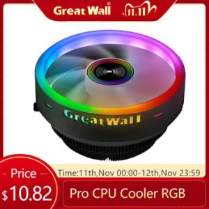 Great Wall Pro CPU Cooler RGB Cooling for Computer 12V LED  PC Cooler 120mm Fan Intel LGA 1151 AMD AM3 AM4 Cooler CPU Cooling