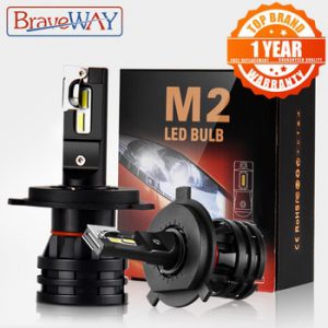 BraveWay H4 LED Car Light Bulbs H4 H7 H8 H3 H11 H1 9005 9006 HB3 HB4 LED Headlight for Car Lamp Turbo Bulbs for Auto 12V CANBUS