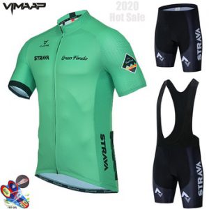 Cycling Jersey 2020 Pro Team STRAVA Summer Cycling Jersey Set Breathable Racing Sport Mtb Bicycle Jerseys Men's Cycling Clothing