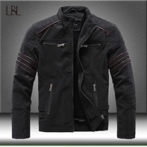 Autumn Winter Men's Leather Jacket Casual Motorcycle PU Jacket Coats Male Fleece Thick Warm Windbreaker High Quality Overcoat