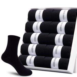 HSS Brand Men's Cotton Socks New Style Black Business Men Socks Soft Breathable Summer Winter for Male Socks Plus Size (6.5-14)