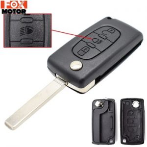 For Citroen C2 C3 C4 C5 C6 C8 Car 3 Buttons Flip Remote Key Case Cover Shell Fob VA2 Blade CE0523 Key Repair Kit